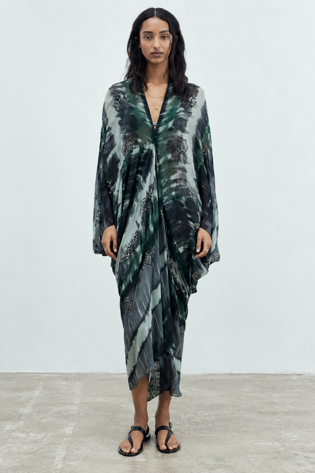 Draped Kaftan Style Dress - Image 3