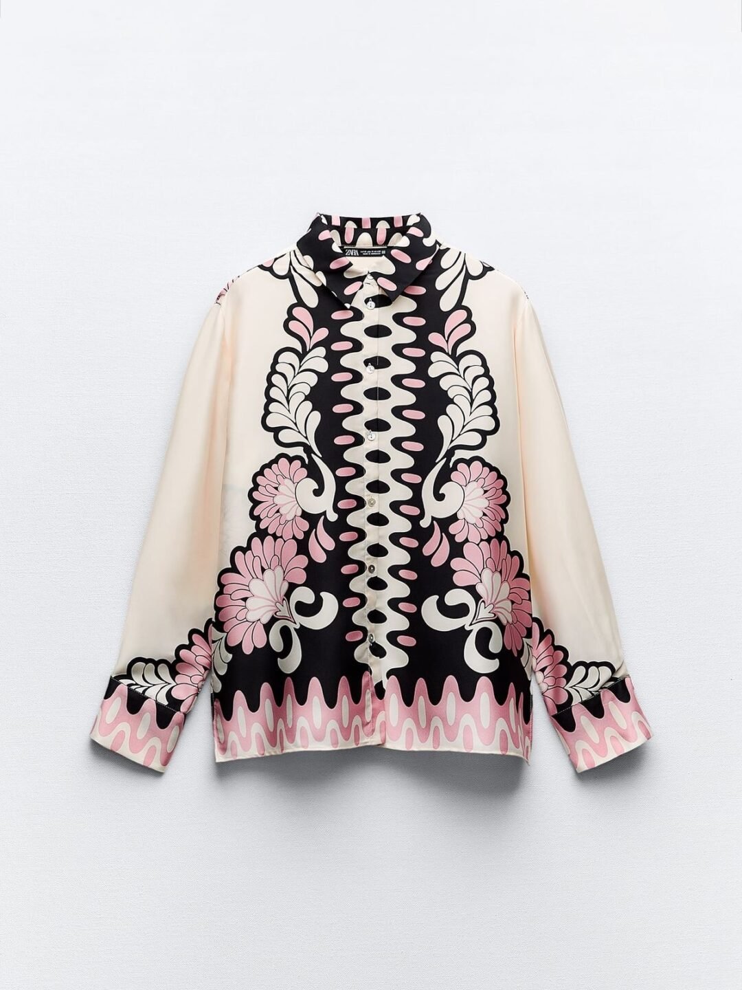 Floral Border Print Shirt