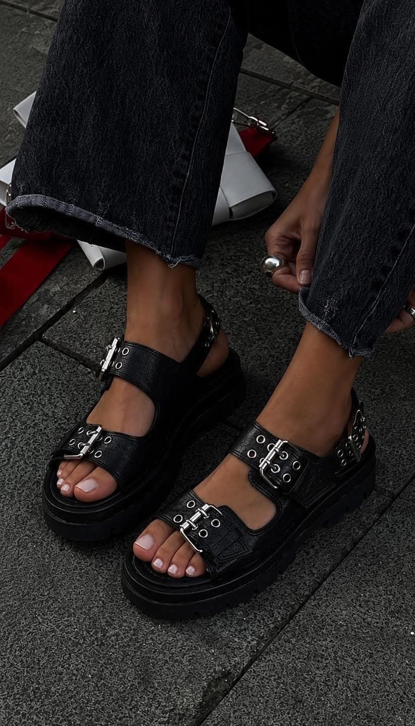 Chunky Buckle Sandals - Image 3