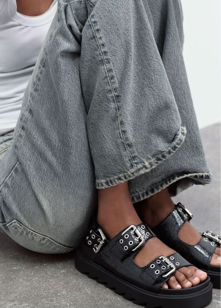 Chunky Buckle Sandals