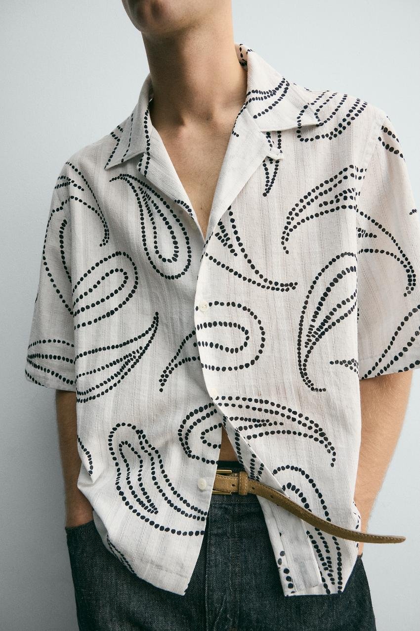 Dotted Paisley Camp Shirt - Image 4