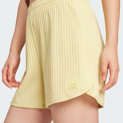 POWDER YELLOW ESSENTIALS WIDE RIB SPRINTER SHORTS - Image 2