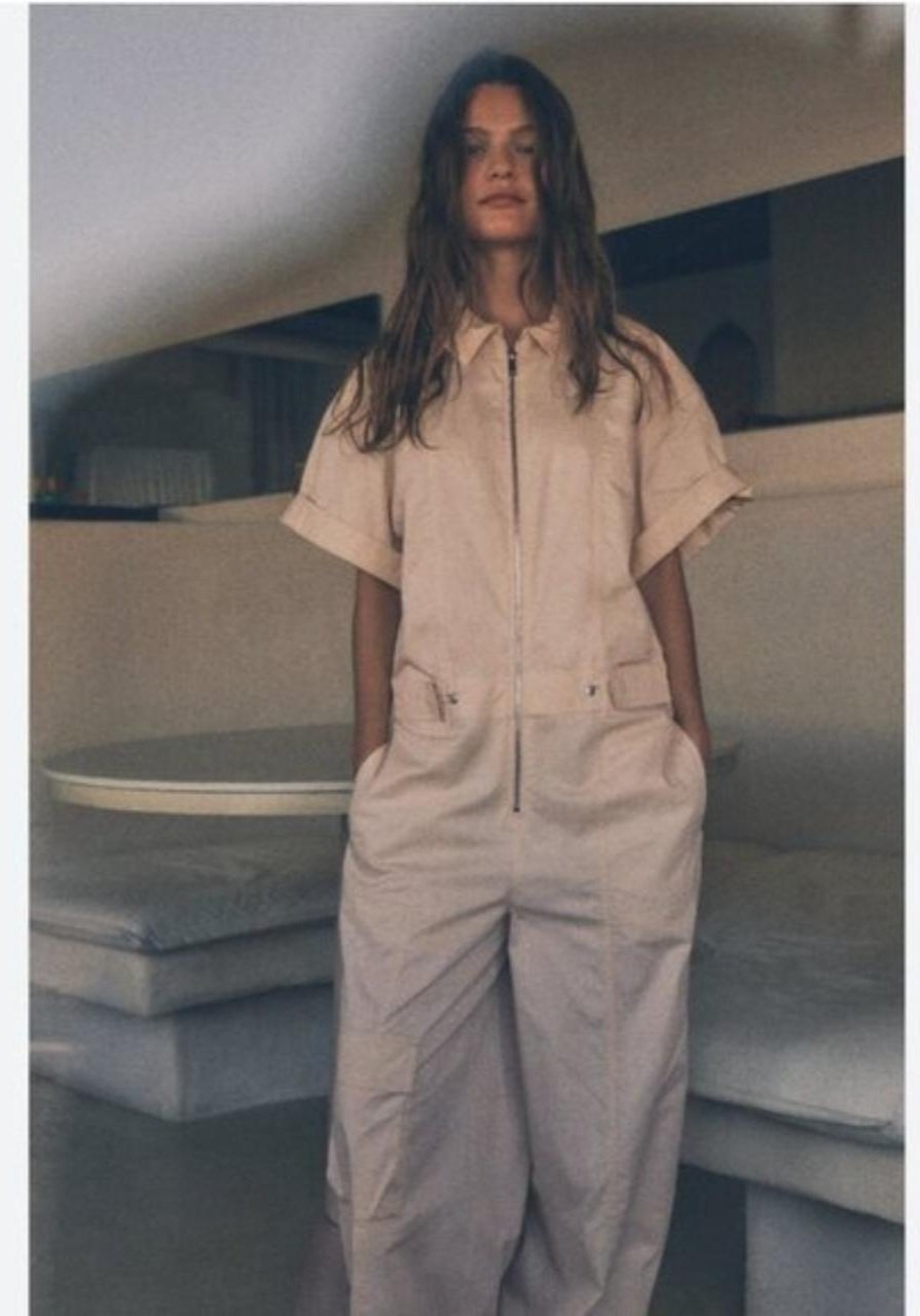 Short Sleeve Utility Jumpsuit