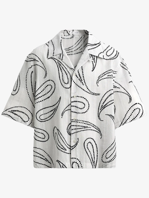 Dotted Paisley Camp Shirt - Image 3