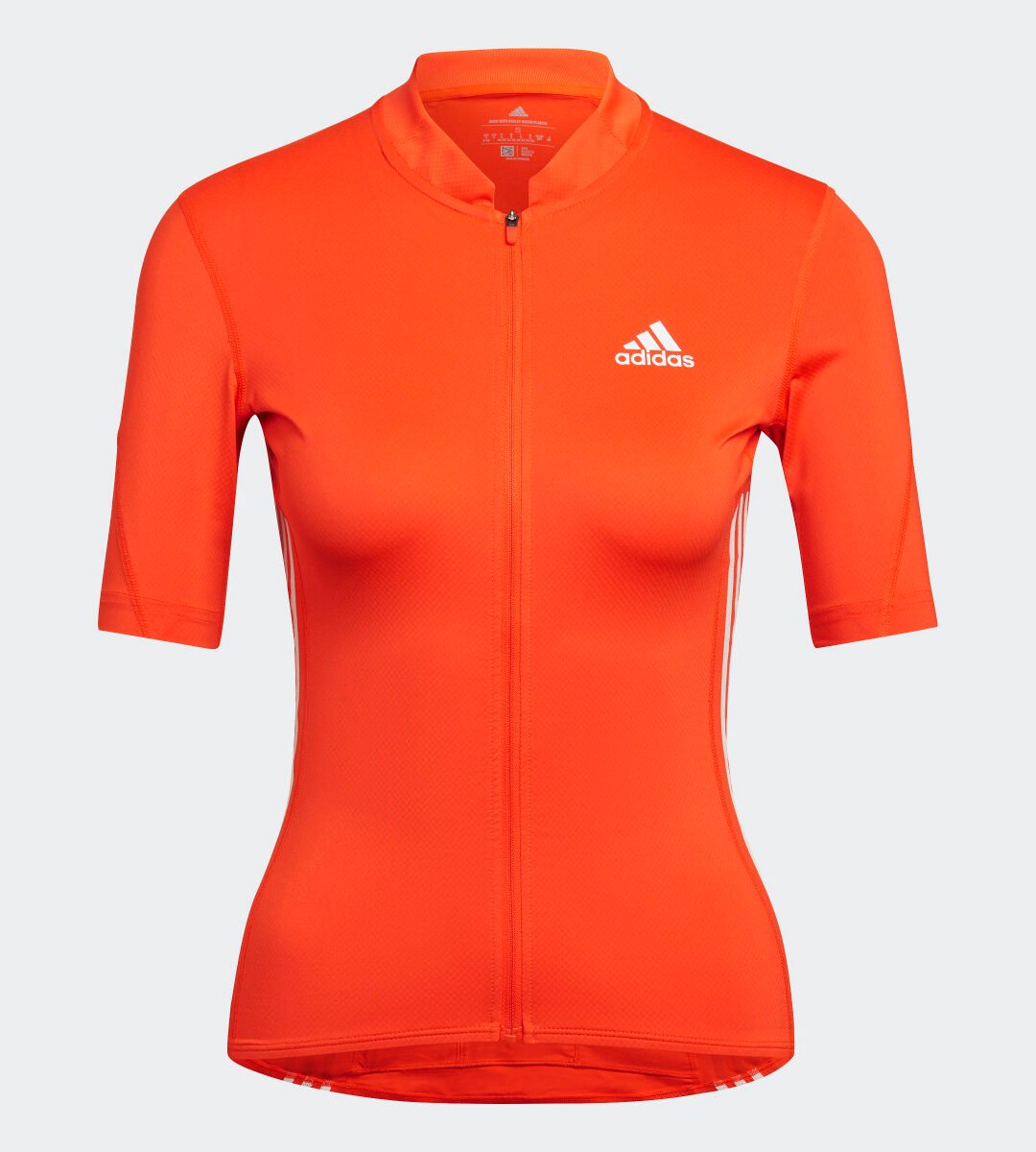 Orange Short-Sleeve Full-Zip Sports Jersey